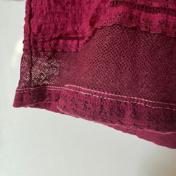 Burgundy Lace Henley ALT Katherine Pierce/Elena Gilbert - Picture 5 of 7